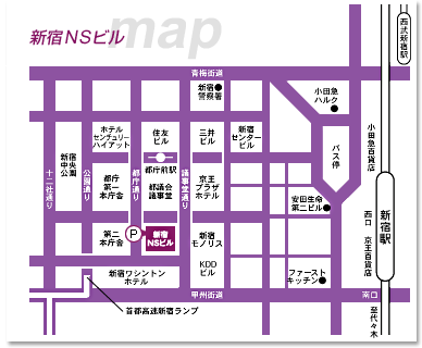 MAP of Shinjuku NS Bldg.
